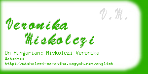 veronika miskolczi business card